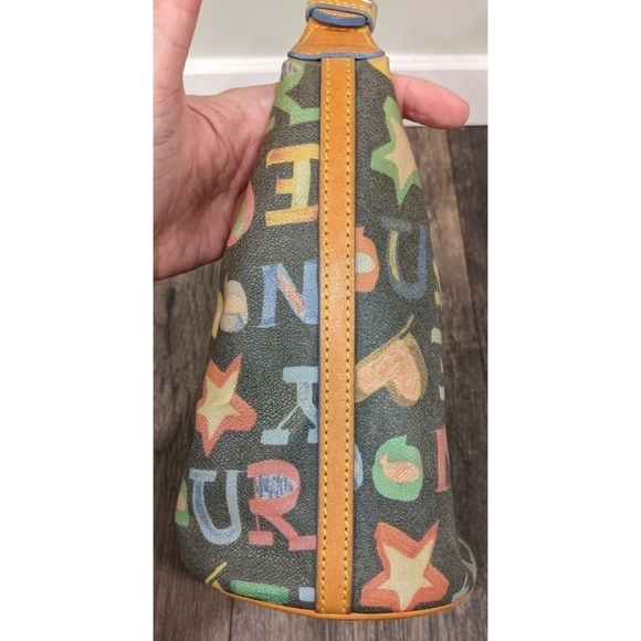 Dooney and Bourke Monogram Coated Canvas Shoulder Bag - Picture 5 of 16